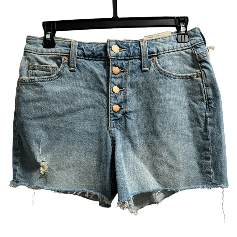 Universal Thread NWT Vintage MIDI Shorts, size 2/26R, Button -Fly Distressed